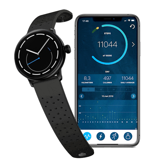 Кинетические умные часы. Sequent SuperCharger 2 Limited Edition NanoBlack 